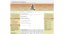 Desktop Screenshot of freundschaftssprueche.info