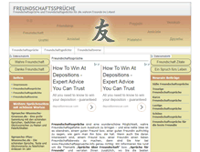 Tablet Screenshot of freundschaftssprueche.info